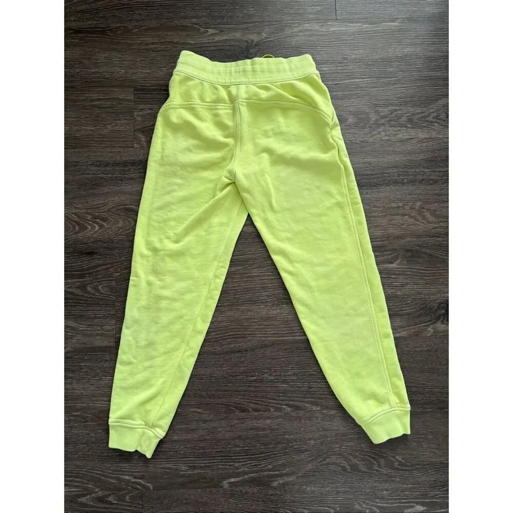 Lululemon Scuba High-Rise French Terry Jogger Neon Highlight Yellow Womens 4